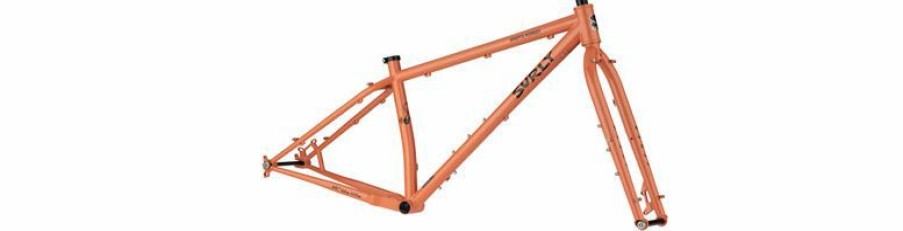 Bikes & Frames * | Hot Sell Surly Karate Monkey Frameset 27.5 , Steel, Peach Salmon Sundae, Small