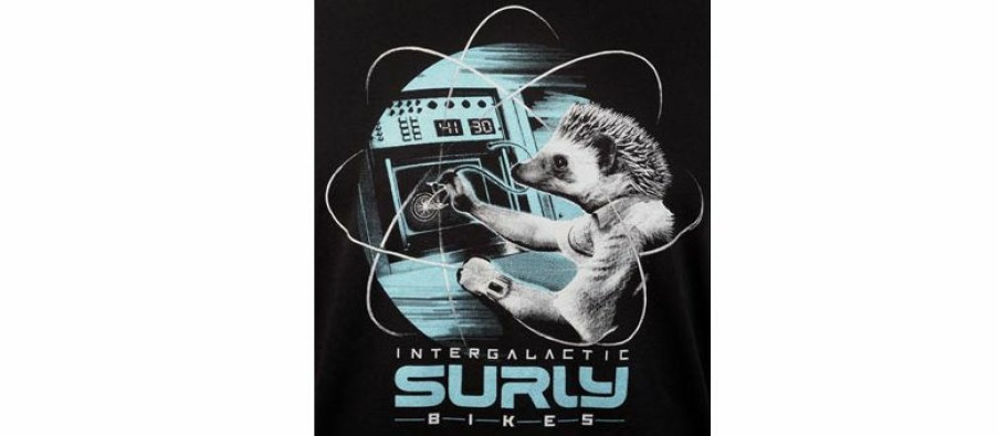 Apparel * | Wholesale Surly Garden Pig Men'S T-Shirt Black/Gray/Teal, Small