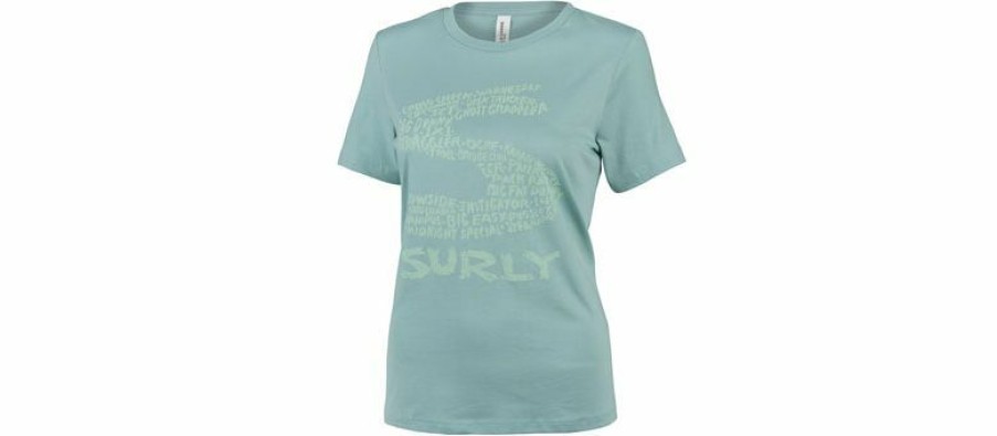 Apparel * | Best Quality Surly Steel Consortium Women'S T-Shirt Dusty Blue, Medium