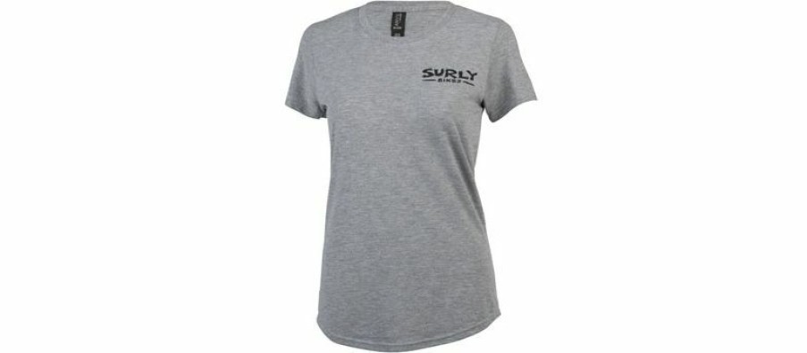 Apparel * | Gift Selection Surly The Ultimate Frisbee Women'S T-Shirt Grey, Large