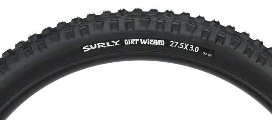 Wheel Goods * | Low Price Surly Dirt Wizard Tire 27.5 X 3.0, Tubeless, Folding, Black, 60Tpi