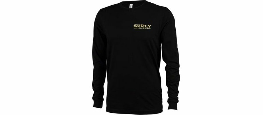 Apparel * | Hot Sell Surly Dark Feather Long Sleeve Tee Black, Unisex, X-Large