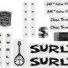 Accessories * | Surly Best Quality Sur Disc Trucker Decal Set Black