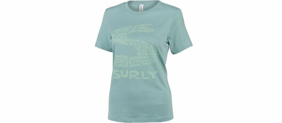 Apparel * | Cheap Online Surly Steel Consortium Women'S T-Shirt Dusty Blue, X-Large