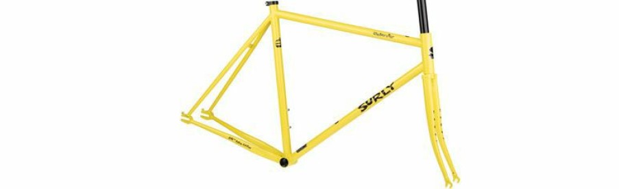 Bikes & Frames * | Discounts Surly Steamroller Frameset 700C, Steel, Banana Candy Yellow, 56Cm