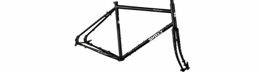 Bikes & Frames * | Exclusive Surly Disc Trucker Frameset 700C, Steel, Hi-Viz Black, 62Cm