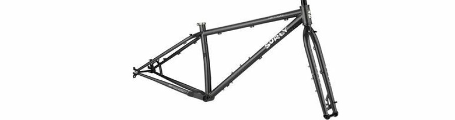 Bikes & Frames * | Cheap Online Surly Karate Monkey Frameset Medium Hi-Viz Black