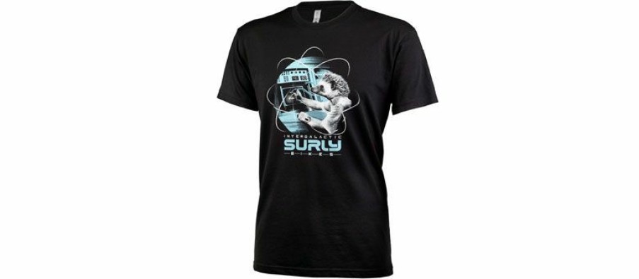 Apparel * | Fashionable Surly Garden Pig Men'S T-Shirt Black/Gray/Teal, Medium