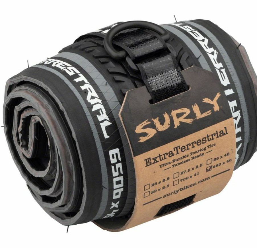 Wheel Goods * | Excellent Quality Surly Extraterrestrial Tire 650B X 46, Tubeless, Folding, Black/Slate, 60Tpi