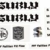 Accessories * | Cheap Surly Born To Lose Decal Set Black