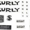 Accessories * | Lower Prices Surly Big Easy Frame Decal Set Black, With Rocket