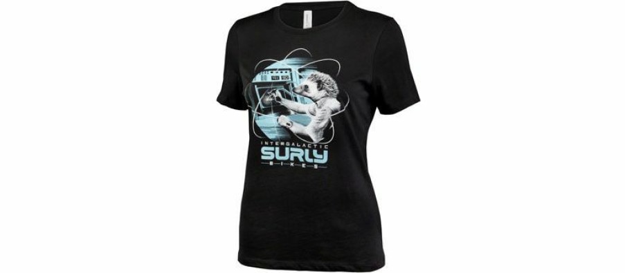 Apparel * | Hot Sell Surly Garden Pig Women'S T-Shirt Black/Gray/Teal, Large