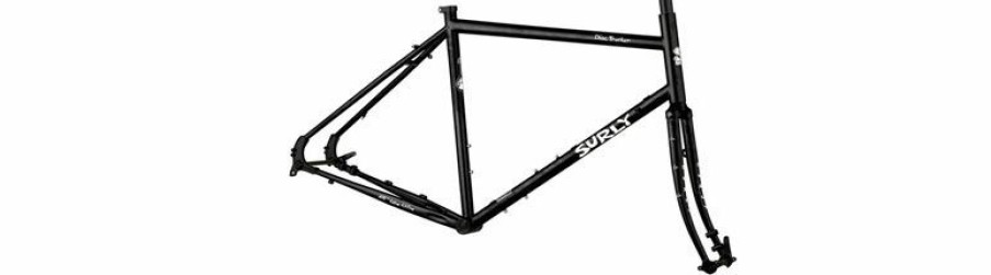 Bikes & Frames * | Fashionable Surly Disc Trucker Frameset 26 , Steel, Hi-Viz Black, 56Cm