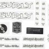 Accessories * | Best Quality Surly Midnight Special Frame Decal Set White, With Record