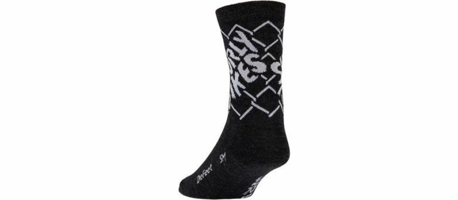 Apparel * | Discount Surly On The Fence Socks Charcoal, Small