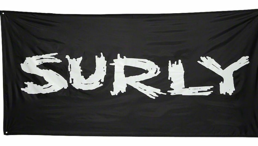 Accessories * | Hot Sell Surly Banner: Black, 36 X 72