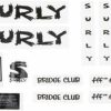 Accessories * | Gift Selection Surly Bridge Club Frame Decal Set Black