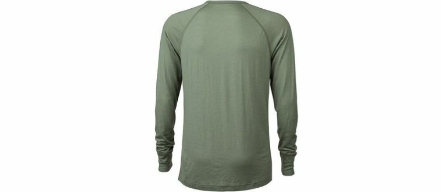 Apparel * | Discount Surly Long Sleeve Merino Raglan Tee Sage Green Medium