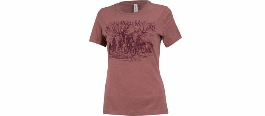 Apparel * | Gift Selection Surly How We Roll Tee Heather Mauve Women X-Large