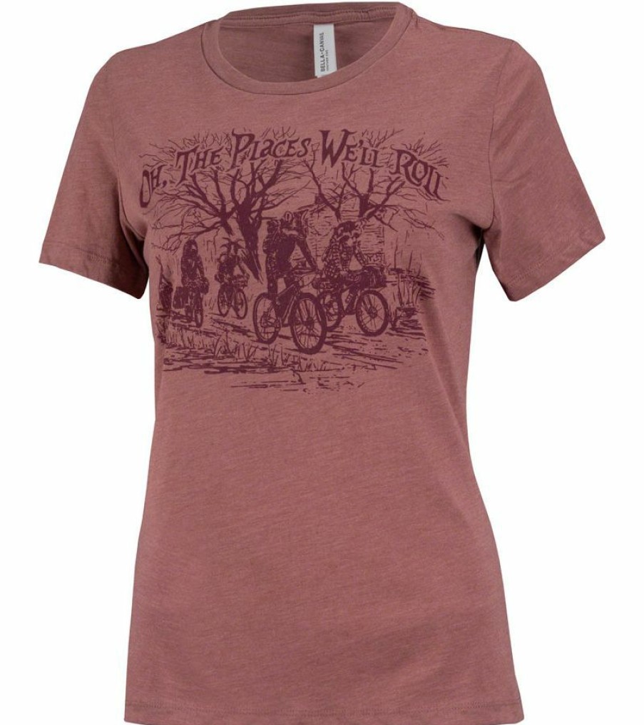 Apparel * | Gift Selection Surly How We Roll Tee Heather Mauve Women X-Large