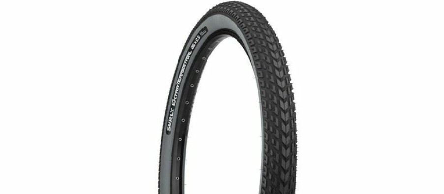 Wheel Goods * | Fashionable Surly Extraterrestrial Tire 26 X 2.5, Tubeless, Folding, Black/Slate, 60Tpi