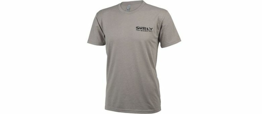 Apparel * | Fashionable Surly The Ultimate Frisbee Men'S T-Shirt Grey, X-Large