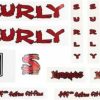 Accessories * | Discount Surly Krampus Frame Decal Set Metallic Red, With Sticks