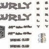 Accessories * | Cheap Online Surly Bridge Club Frame Decal Set Dark Metallic Gray