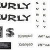 Accessories * | Discounts Surly Krampus Frame Decal Set Black, With Sticks