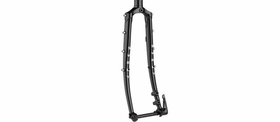 Parts * | Exclusive Surly Disc Trucker Fork 26 , 1-1/8 Straight, 100 12 Mm Thru-Axle, Steel, Disc, Black