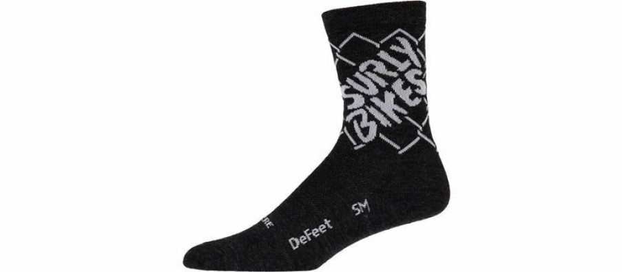 Apparel * | Cheap Surly On The Fence Socks Charcoal, Large