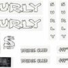 Accessories * | Cheap Surly Bridge Club Frame Decal Set White, With Mushrooms