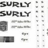 Accessories * | Gift Selection Surly Ogre Frame Decal Set Black, With Torch