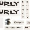 Accessories * | Fashionable Surly Krampus Decal Set Metallic Black