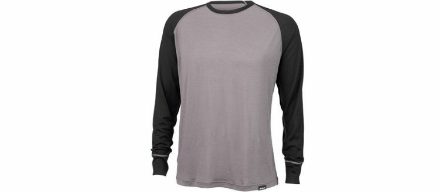 Apparel * | Excellent Quality Surly Merino Raglan T-Shirt Gray/Black Lg