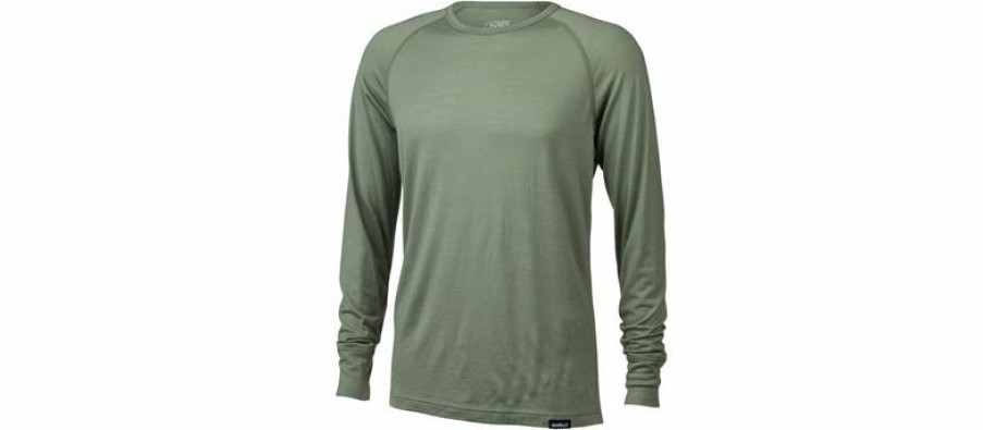 Apparel * | Cheap Surly Long Sleeve Merino Raglan Tee Sage Green X-Small