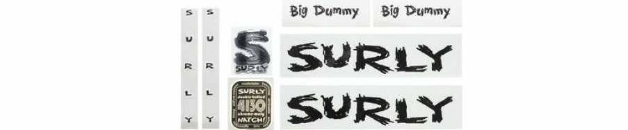 Accessories * | Excellent Quality Surly Big Dummy Frame Decal Set Black