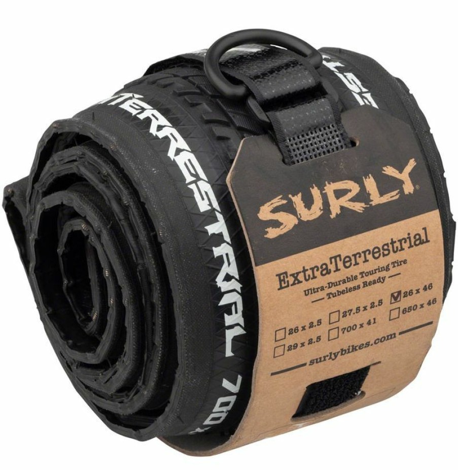 Wheel Goods * | Gift Selection Surly Extraterrestrial Tire 26 X 46C, Tubeless, Folding, Black, 60Tpi