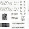 Accessories * | Fire Sale Surly Big Easy Frame Decal Set White, With Rocket