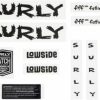 Accessories * | Excellent Quality Surly Lowside Frame Decal Set Black