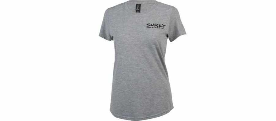 Apparel * | Fashionable Surly The Ultimate Frisbee Women'S T-Shirt Grey, X-Large