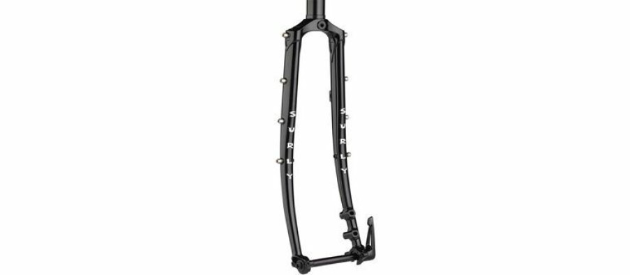 Parts * | Exclusive Surly Disc Trucker Fork 700C, 1-1/8 Straight, 100 12 Mm Thru-Axle, Steel, Disc, Black