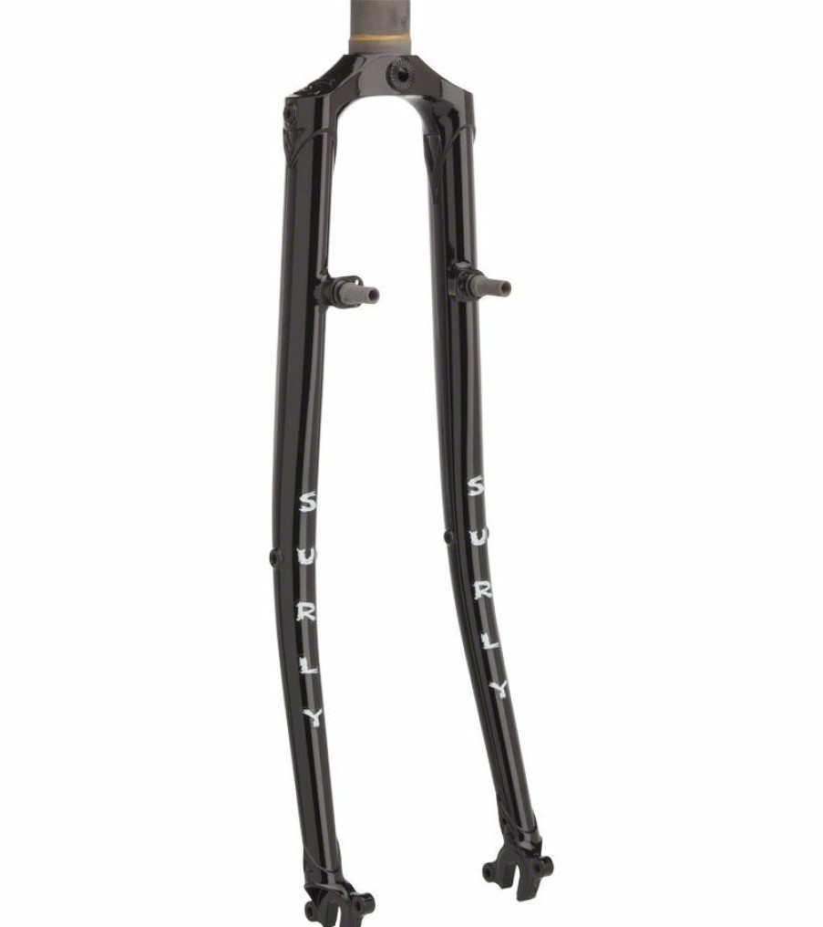 Parts * | Lower Prices Surly Long Haul Trucker Fork 700C W/ Logo Crown Blacktacular