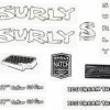 Accessories * | Excellent Quality Surly Ice Cream Truck Frame Decal Set White, With Ice Cream Sandwich