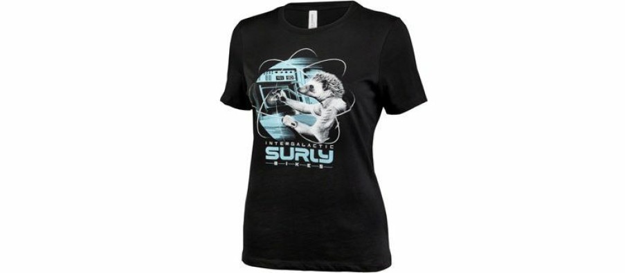 Apparel * | Cheap Surly Garden Pig Women'S T-Shirt Black/Gray/Teal, Medium