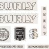 Accessories * | Excellent Quality Surly Overspray Decal Set White