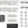 Accessories * | Exclusive Surly Lowside Frame Decal Set White